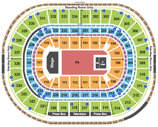 United Center Tyler, The Creator Seating Chart